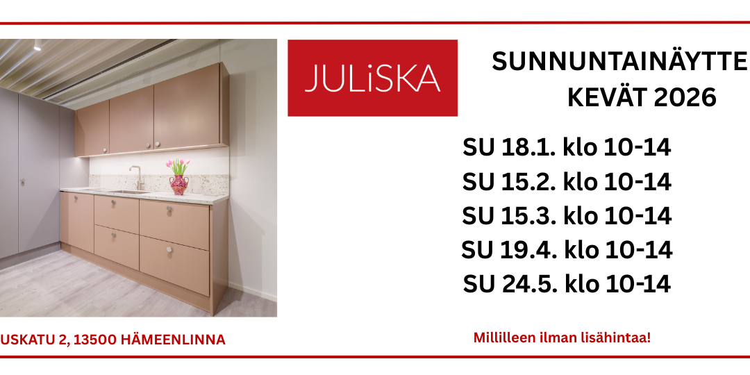 Tervetuloa sunnuntainäyttelyihin tutustumaan Juliskan keittiöihin!